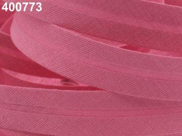 Schrägband Baumwolle Breite 20 mm gefalzt -  Rosa